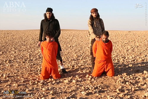 عکس های سر بریدن دو مرد سوری توسط داعش