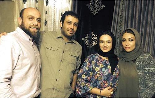 گلاره عباسی و همسرش در جشن تولد پسر محسن چاوشی