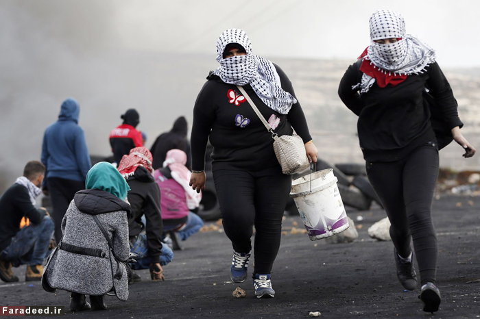 عکس های دختران فلسطینی در جنگ با صهیونیست‌ها