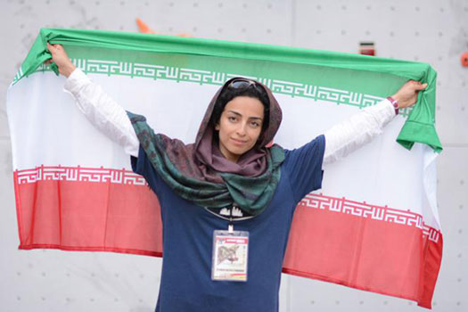 عکس های جالب و دیدنی صخره نوردی دختر ایرانی